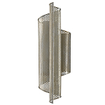 Бра серебряное изогнутой формы с перфорацией Perforation варинант исполнения - 3 | Loft Concept в Орле