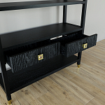 Стеллаж с двумя ящиками Elsa Dreams Black варинант исполнения - 3 | Loft Concept в Орле