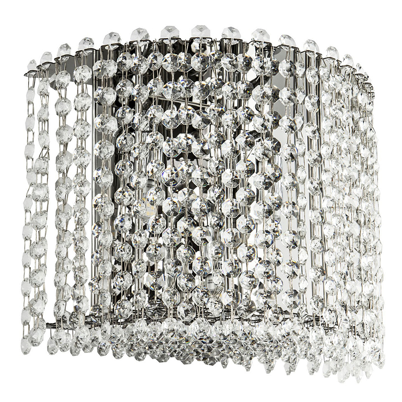 Бра с хрустальными подвесками хром Crystal Art Chrome Wall Lamp Хром Прозрачный Бра с хрустальными подвесками хром Crystal Art Chrome Wall Lamp Хром Прозрачный в Орле | Loft Concept