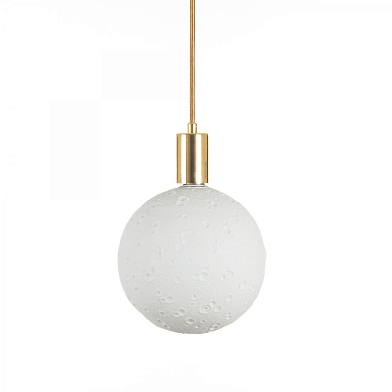 Подвесной светильник Seletti Moon Bulb Big Золотой Белый в Орле | Loft Concept 