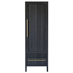 Узкий Шкаф Primo с 2 выдвижными ящиками Черный дуб варинант исполнения - 1 | Loft Concept в Орле