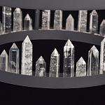 Люстра с двумя кольцами черного цвета с хрустальными элементами QUARTZ CRYSTAL варинант исполнения - 11 | Loft Concept в Орле