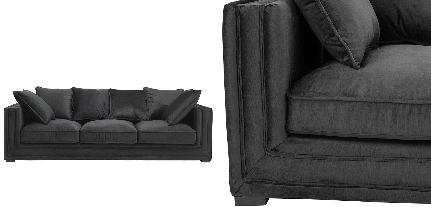 Диван Eichholtz Sofa Menorca black Диван Eichholtz Sofa Menorca black - Loft-Concept в Орле