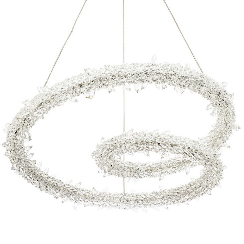 Фигурная люстра украшенная кристаллами из хрусталя Gilbertine Crystals Spiral Chandelier Прозрачный Латунь Фигурная люстра украшенная кристаллами из хрусталя Gilbertine Crystals Spiral Chandelier Прозрачный Латунь в Орле | Loft Concept