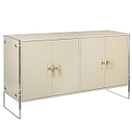 Комод бежевый на прозрачных боковых ножках Stingray Beige Dresser варинант исполнения - 1 | Loft Concept в Орле