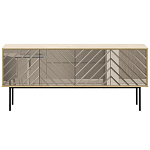 Длинная тумба с зеркальным декором Serena варинант исполнения - 9 | Loft Concept в Орле