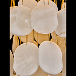 Люстра с овальными подвесками из натурального камня Spatial Composition варинант исполнения - 4 | Loft Concept в Орле