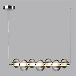 Подвесной светильник линейный с 7-ю рифлеными стеклянными шарами Marcelh Light варинант исполнения - 8 | Loft Concept в Орле