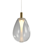 Подвесной светильник со стеклянным плафоном в форме капли NAOMI drop transparent glass варинант исполнения - 3 | Loft Concept в Орле