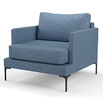 Мебельная ткань Шенилл голубой цвет 138 см T4-26 варинант исполнения - 5 | Loft Concept в Орле