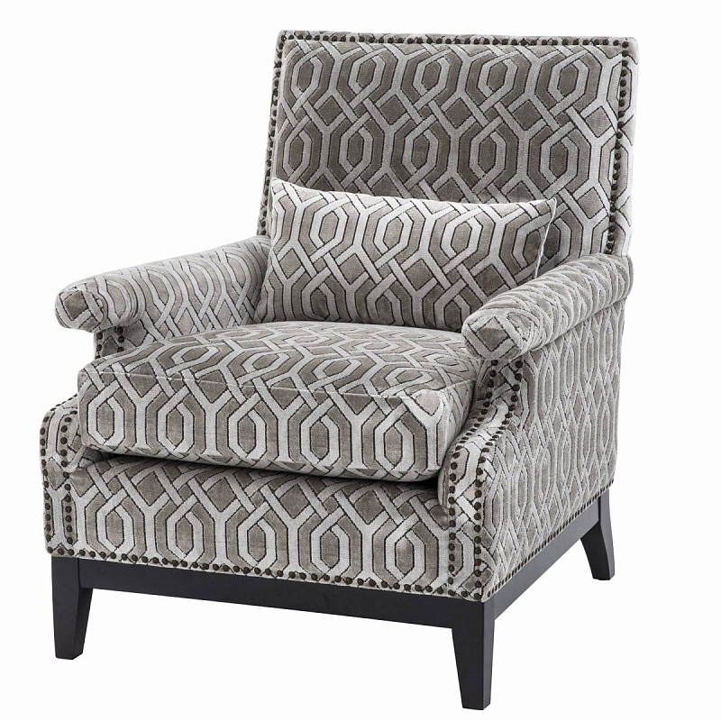 Кресло Eichholtz Chair Goldoni Grey Серый Черный Кресло Eichholtz Chair Goldoni Grey Серый Черный в Орле | Loft Concept