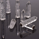 Люстра с двумя кольцами черного цвета с хрустальными элементами QUARTZ CRYSTAL варинант исполнения - 13 | Loft Concept в Орле