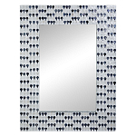 Прямоугольное зеркало с инкрустацией раковинами устриц Mother оf Pearl Facets варинант исполнения - 1 | Loft Concept в Орле