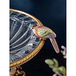 Чаша стеклянная с фигурками разноцветных попугаев на ободке 41 Eden Garden варинант исполнения - 4 | Loft Concept в Орле