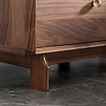 Прикроватный деревянный столик с ящиками Moon Walnut Furniture варинант исполнения - 4 | Loft Concept в Орле