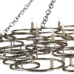 Люстра фигурная многоярусная из круглых элементов Round Metal Element варинант исполнения - 1 | Loft Concept в Орле