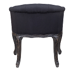 Кресло низкое в стиле прованс Черный Лен Louis French Armchair  варинант исполнения - 3 | Loft Concept в Орле