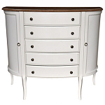 Комод полукруглый с ящиками и дверцами в стиле прованс Montmartre Provence Chest of Drawers варинант исполнения - 1 | Loft Concept в Орле