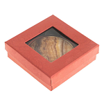 Зеркало карманное складное круглое из натурального камня Оникс в подарочной упаковке Gold Stone Mirrors варинант исполнения - 4 | Loft Concept в Орле