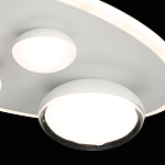 Потолочный светильник овальной формы белого цвета с 4-мя лампами Lunar Pebbles варинант исполнения - 6 | Loft Concept в Орле