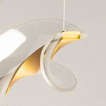 Люстра линейная с изогнутым плафоном Wave Line варинант исполнения - 10 | Loft Concept в Орле