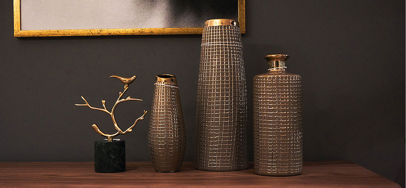 Ваза Golden mesh 35 Ваза Golden mesh 35 - Loft-Concept в Орле