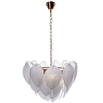 Люстра с лепестками из матового рифленого стекла Chandelier Water Lily варинант исполнения - 1 | Loft Concept в Орле