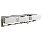 Тумба под телевизор со стеклянным фасадом Modern TumbvTV варинант исполнения - 2 | Loft Concept в Орле