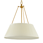 Подвесной светильник светодиодный с фактурным тканевым конусообразным абажуром White Fabric Lampshade варинант исполнения - 4 | Loft Concept в Орле