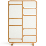 Ширма из массива дуба и ткани Arcuri Screen варинант исполнения - 2 | Loft Concept в Орле