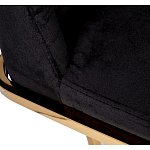 Стул обеденный велюровый черный с золотым каркасом Nobility варинант исполнения - 4 | Loft Concept в Орле
