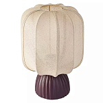 Настольная лампа с фактурным основанием и бежевым тканевым абажуром Modern Textured Table Lamp варинант исполнения - 1 | Loft Concept в Орле