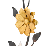 Бра черное с золотым цветком Bizarre Creation варинант исполнения - 1 | Loft Concept в Орле