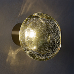 Бра с круглым плафоном из прозрачного стекла с пузырьками воздуха Effervia  варинант исполнения - 8 | Loft Concept в Орле