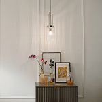 Подвесной светильник с прозрачным рифленым цилиндрическим плафоном Kichler варинант исполнения - 14 | Loft Concept в Орле