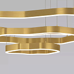 Люстра подвесная с 3-мя ассиметричными светодиодными лампами Golden Current варинант исполнения - 4 | Loft Concept в Орле