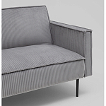 Диван современный вельветовый прямой Worcester Серый варинант исполнения - 3 | Loft Concept в Орле