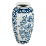 Ваза с синим цветочным орнаментом Blue & White Ornament  варинант исполнения - 1 | Loft Concept в Орле