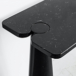 Консоль чёрная на 2-х конусообразных ножках Eros варинант исполнения - 2 | Loft Concept в Орле
