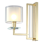 Бра с геометрическим каркасом из металла и цилиндрическим стеклянным плафоном Laurent варинант исполнения - 6 | Loft Concept в Орле