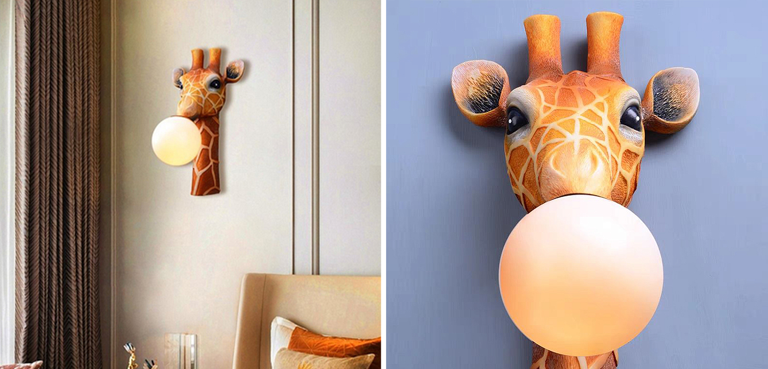 Бра для детской Жираф Bubble Gum Giraffe Wall Lamp Бра для детской Жираф Bubble Gum Giraffe Wall Lamp - Loft-Concept в Орле