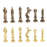 Шахматы Ренессанс из бронзы с доской из натурального камня Змеевик Decorative Thematic Chess варинант исполнения - 5 | Loft Concept в Орле