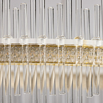 Люстра круглая с прозрачными стеклянными трубками 51 см Nembus варинант исполнения - 9 | Loft Concept в Орле