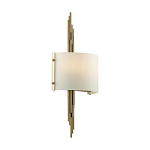 Бра с изогнутым плафоном на бронзовом основании с вертикальным декором из металлических трубок Sohne варинант исполнения - 7 | Loft Concept в Орле