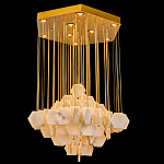 Люстра с фигурными подвесками из натурального камня Glowing Spheres варинант исполнения - 1 | Loft Concept в Орле