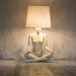 Лампа MANNEQUIN LAMP с абажуром телесный замок варинант исполнения - 5 | Loft Concept в Орле