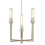 Люстра с 6-ю белыми матовыми плафонами из стекла в форме цилиндра Longitude варинант исполнения - 4 | Loft Concept в Орле