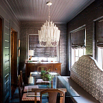 Люстра белая с несколькими ярусами деревянных палочек Bright Wooden Chandelier варинант исполнения - 5 | Loft Concept в Орле