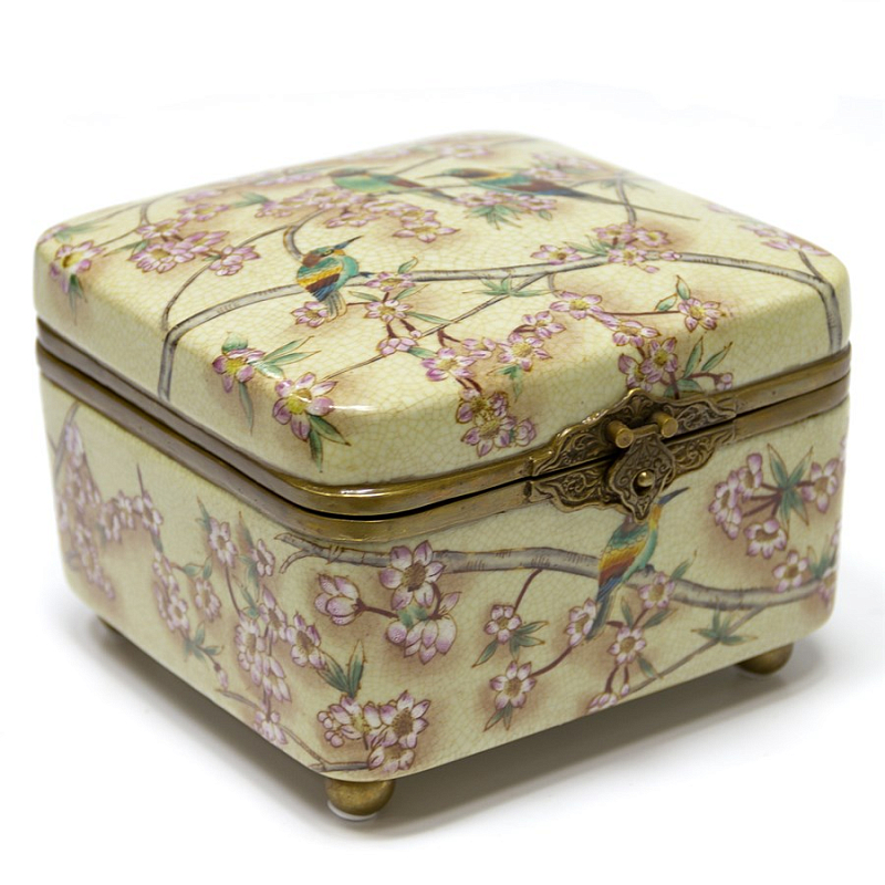 Шкатулка Casket Sakura Бежевый Бронза Шкатулка Casket Sakura Бежевый Бронза в Орле | Loft Concept