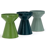 Приставной стол из керамики Manufacto Gray-green варинант исполнения - 3 | Loft Concept в Орле